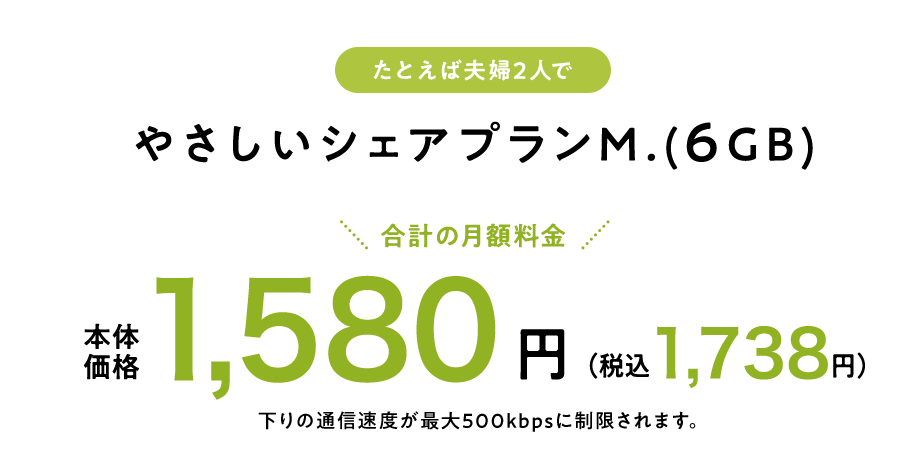 イオンモバイルのやさしいシェアプラン